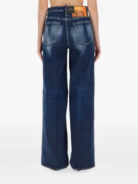 Blugi cu picior larg Dsquared2 albastru