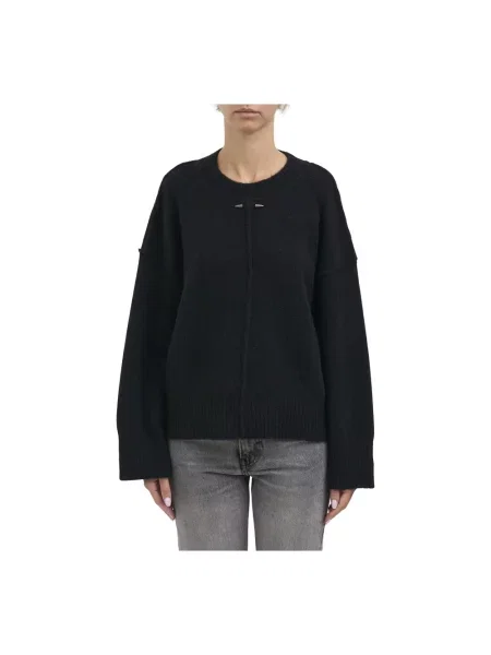 Sweter Isabel Benenato wełniany czarny