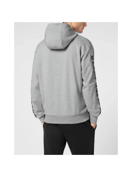 Bluza z kapturem Philipp Plein szara