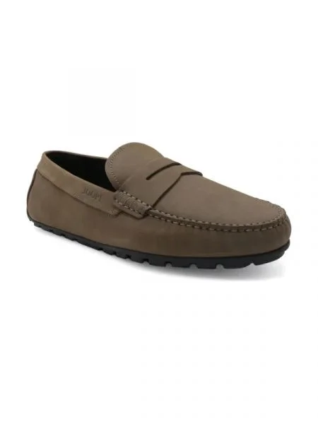 Joop! De piele mocasini kaki