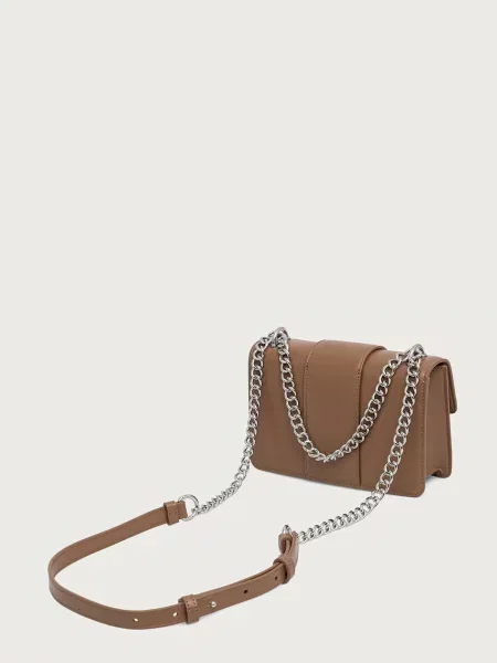 Armani Exchange oldaltáska női műbőr bézs