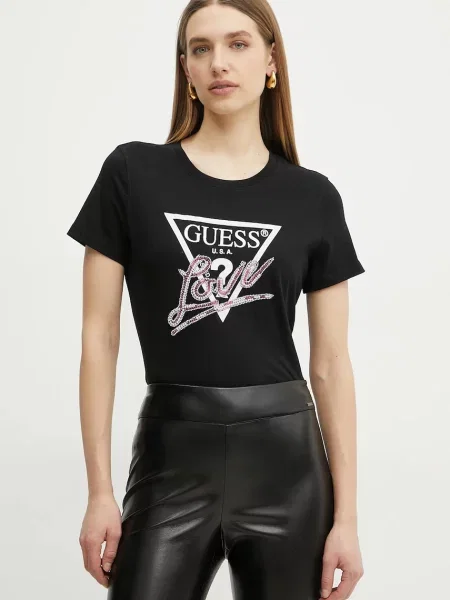 Тениска Guess черно