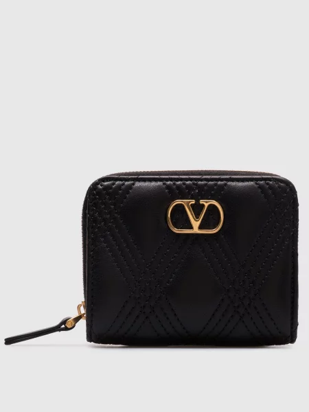 Кожаный кошелек Valentino черный