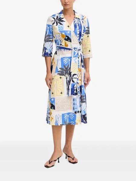 Rochie midi Joseph Ribkoff cu imagine plic albastru