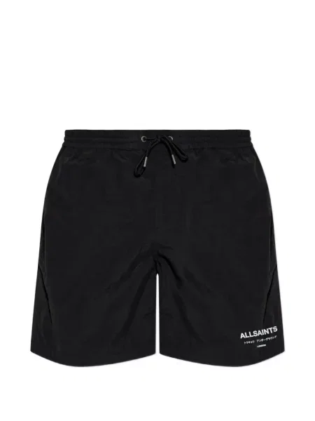 Slip de baie Allsaints cu imagine negru