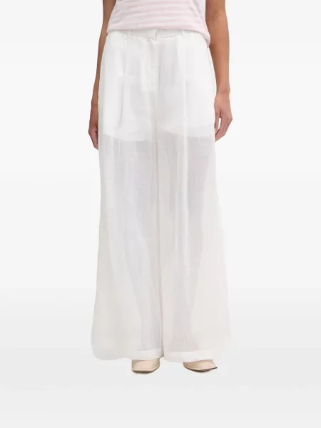 Pantaloni Isabelle Blanche alb
