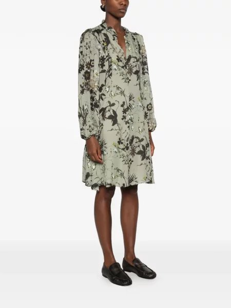 Rochie mini Marc O'polo cu model floral cu imagine verde