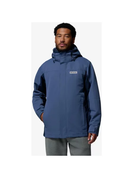 Kurtka z kapturem Columbia Bugaboo IV Fleece Interchange szarawy granatowy S niebieski