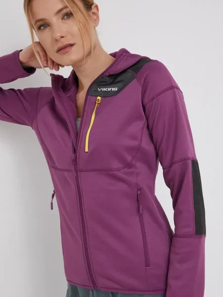 Суичър с качулка Viking виолетово