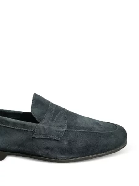 Szarvasbőr loafer Antica Cuoieria kék