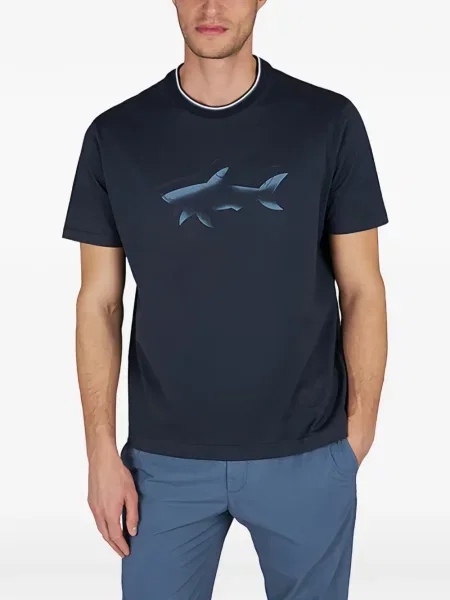 Tricou Paul & Shark cu imagine albastru