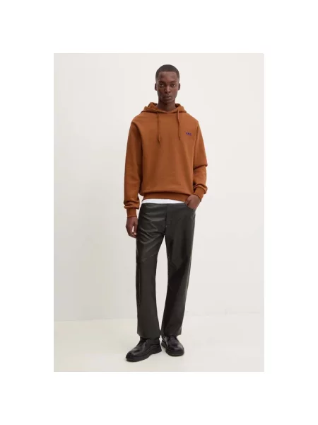 Bluza z kapturem A.p.c. brązowa