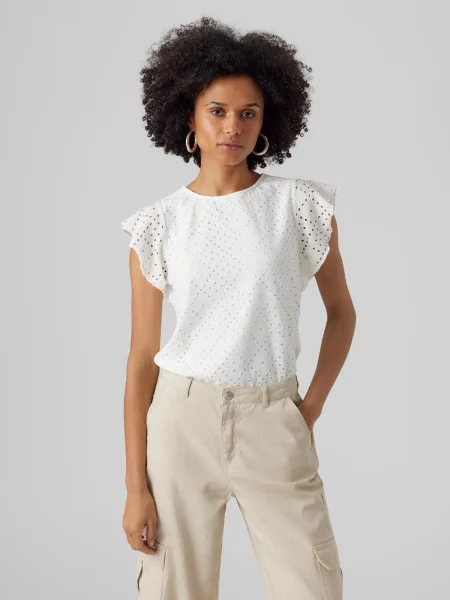 VERO MODA Bluza TASSA' bela