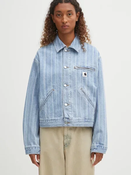 Carhartt WIP geacă jeans W Rylan de tranzitie oversize
