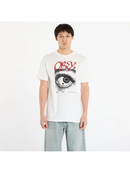 Tričko OBEY Midnite Crisis T-Shirt Pigment Vintage White XL bílé