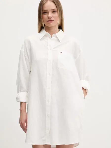 Tommy Jeans De in rochie alb