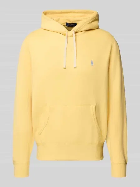 Bluza z kapturem z wyhaftowanym logo Polo Ralph Lauren żółta