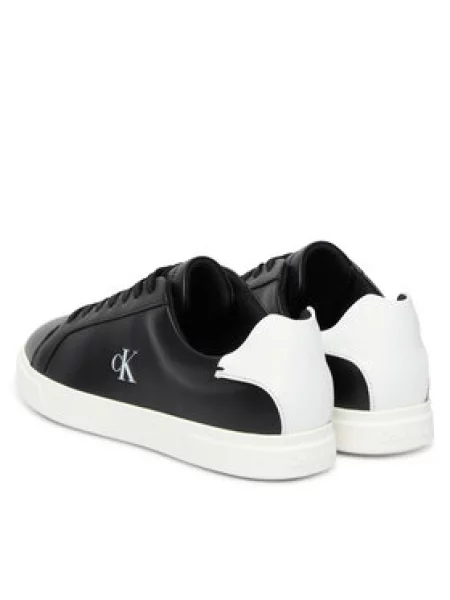 Calvin Klein Tenisice Low Pro Cup Laceup Lth Moire crna