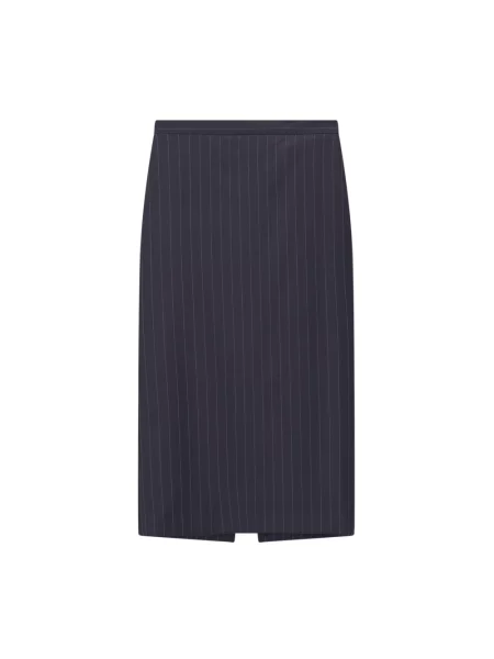 Spódnica midi Givenchy wełniana niebieska