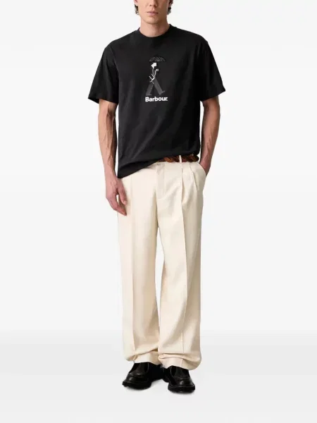 Tricou Barbour cu imagine negru