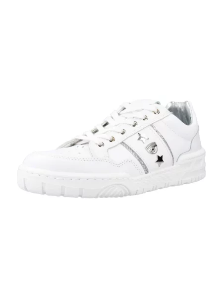 Sneakersy Chiara Ferragni Collection sznurowane skórzane białe