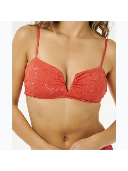 Top de costum de baie Rip Curl Oasis Multi Fit Bandeau red roșu