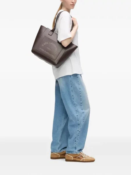 Geantă shopper Karl Lagerfeld maro