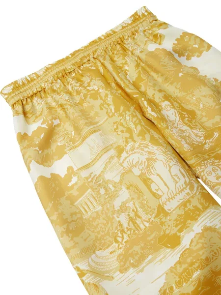 Spodnie dziecięce Versace żółte