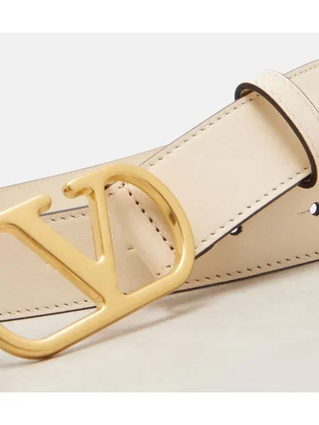 Curea Valentino Garavani din piele alb