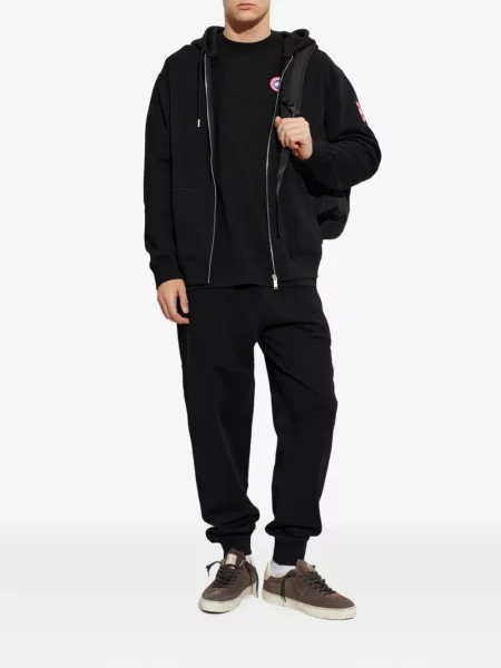 Μπλούζα Canada Goose με αυτόγραφο μαύρο