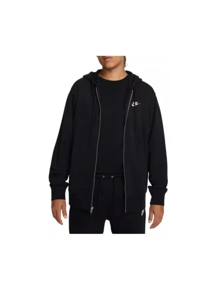 Nike Bluza Rozpinana Club schwarz czarna