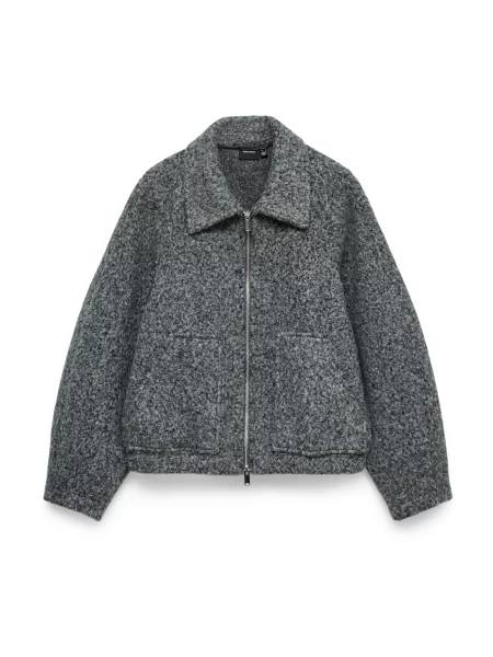 VERO MODA Geacă de primăvară-toamnă amestecat gri