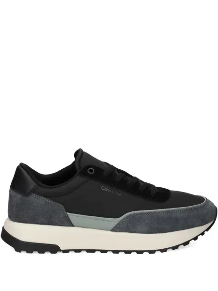 Sneakerși Calvin Klein cu șireturi din dantelă negru