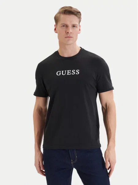 Πουκάμισο Guess μαύρο