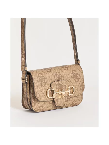Guess torebka tote z imitacji skóry JANIE brązowa