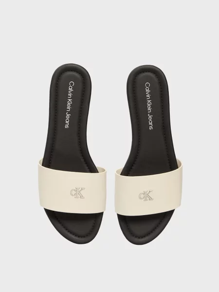 Шлепанцы Calvin Klein без каблука белые