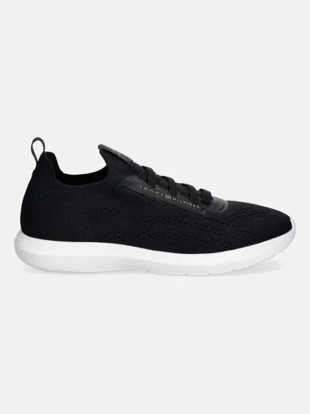Sneakers Tommy Hilfiger Th Knit Extralight Runner negru
