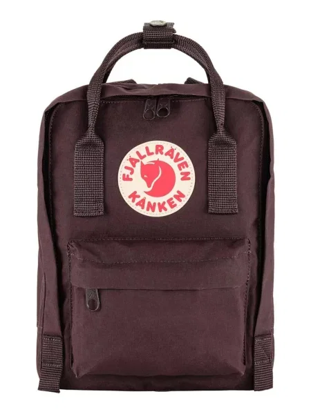 Fjallraven hátizsák Kanken Mini lila kis sima barna