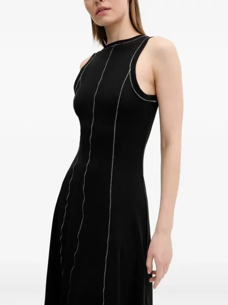 Rochie midi Desigual până la genunchi de costum negru
