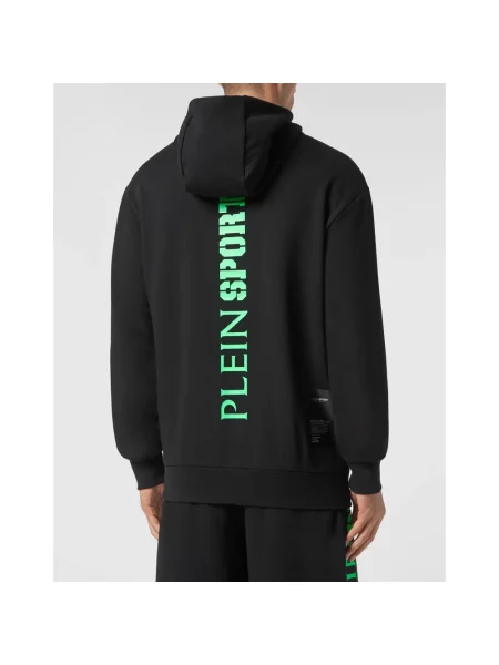 Bluza z kapturem Plein Sport z kapturem czarna