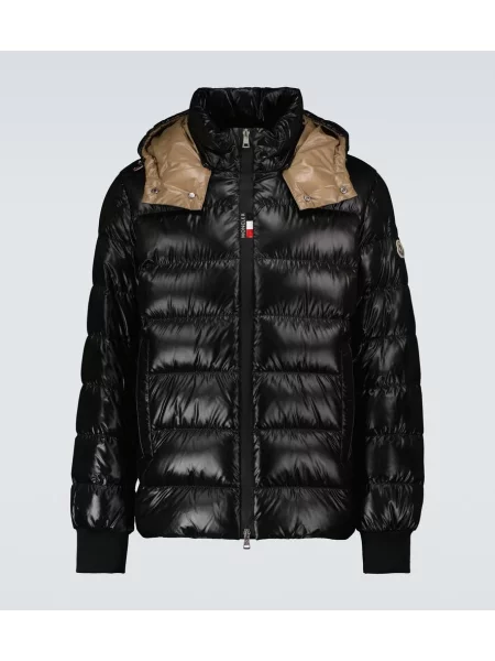 Пухено яке Moncler черно