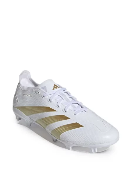 Tricou Adidas alergare din material terry cu imprimeu geometric alb