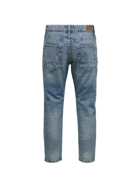 Decupat blugi Only & Sons albastru