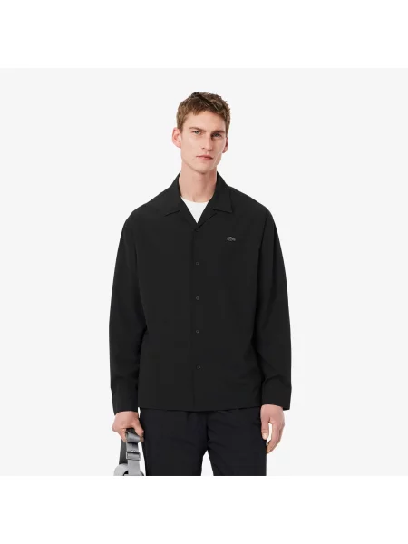 Lacoste сорочка чоловіча Relaxed Fit чорна