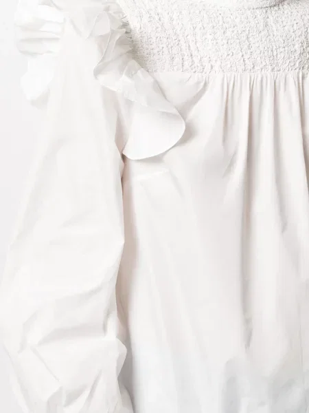 Bluză Cinq A Sept cu volane alb