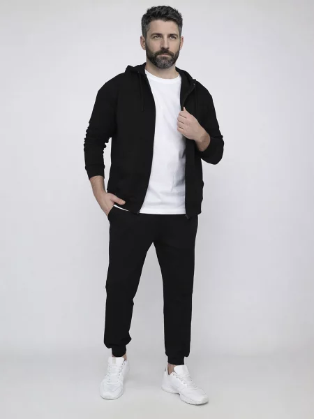 Спортивні штани YUKI бавовна/поліестер чорний