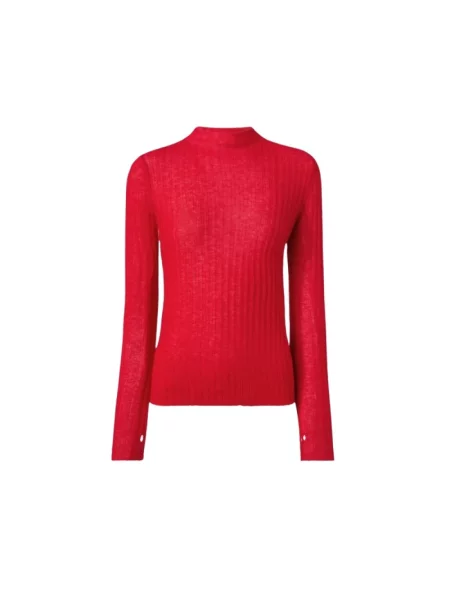 Dzianinowy sweter Pinko czerwony