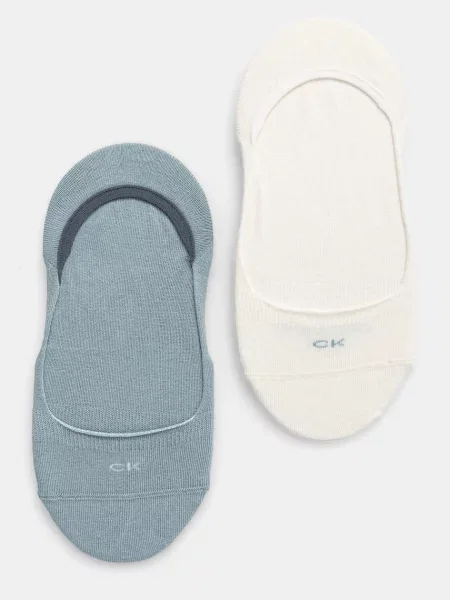 Чорапи Calvin Klein 2 чифта зелено