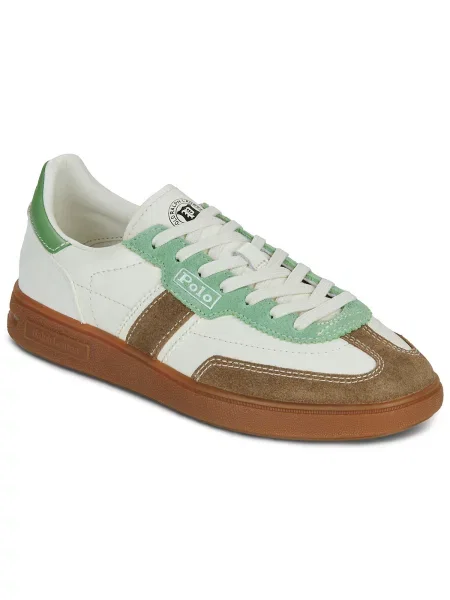 Usnjene superge Polo Ralph Lauren Bedford bela