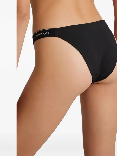 Bikini Calvin Klein s autogramom crna